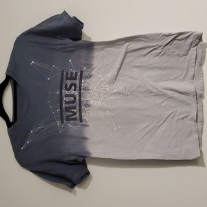 Muse Band T-Shirt Small ~ Gray Ombre